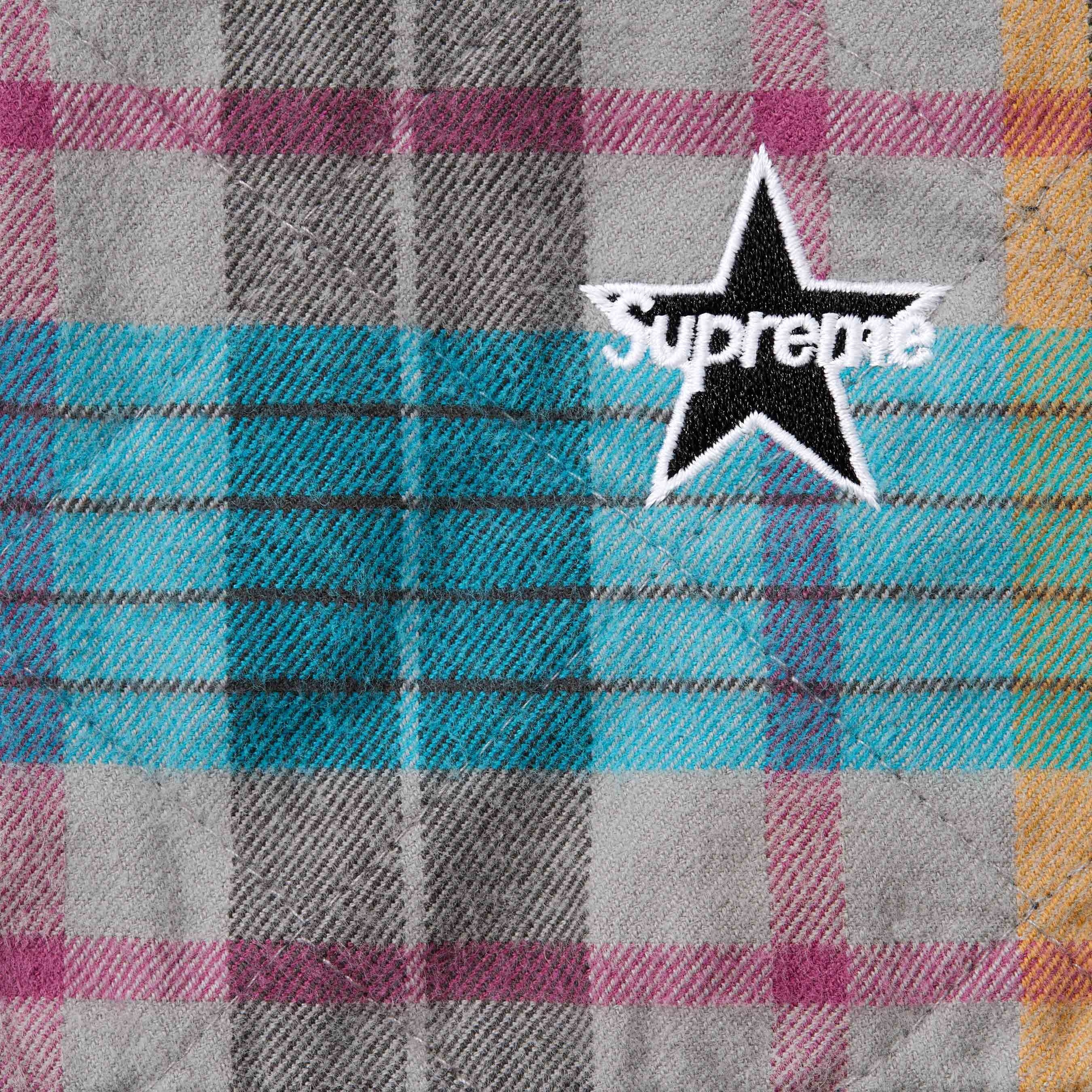 Quilted Flannel Zip Up Shirt view 5